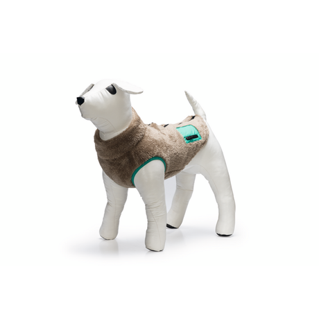 Hundemantel Teddy in der Farbe taupe