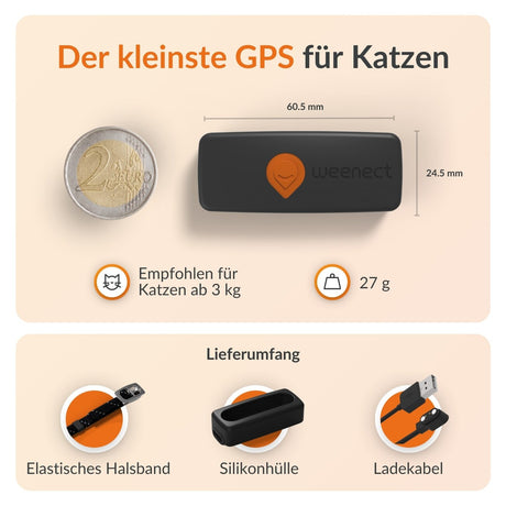 XS GPS Tracker für Katzen mit Lebenslanger Garantie