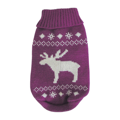 Wolters Strickpullover für Hunde mit Elch Motiv