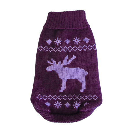 Wolters Strickpullover für Hunde mit Elch Motiv