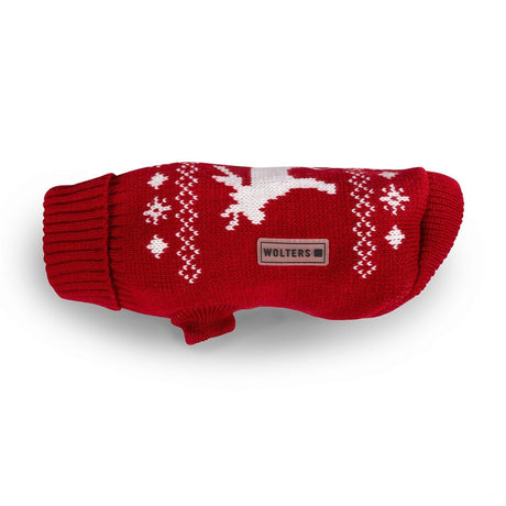 Wolters Strickpullover für Hunde mit Elch Motiv