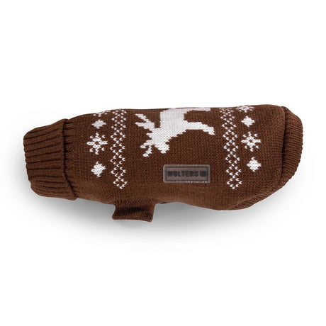 Wolters Strickpullover für Hunde mit Elch Motiv