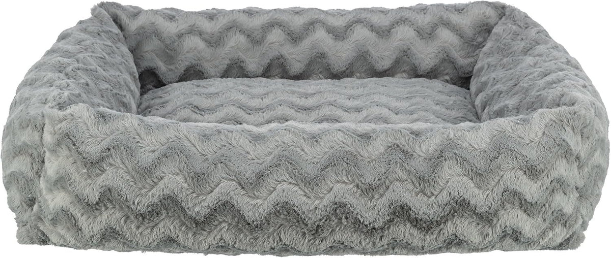 TRIXIE Hundebett Vital Loki – Orthopädisch mit Memory Foam 100 × 70 cm grau