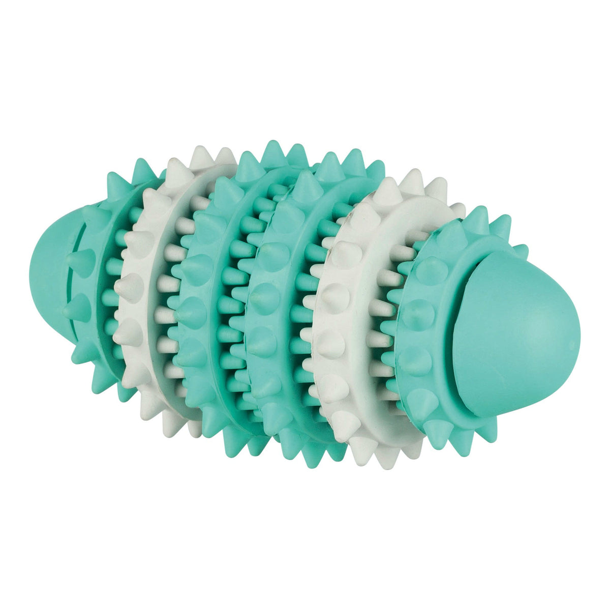 Zahnpflege Mintfresh Rugbyball für Hunde – Naturgummi, 15 cm